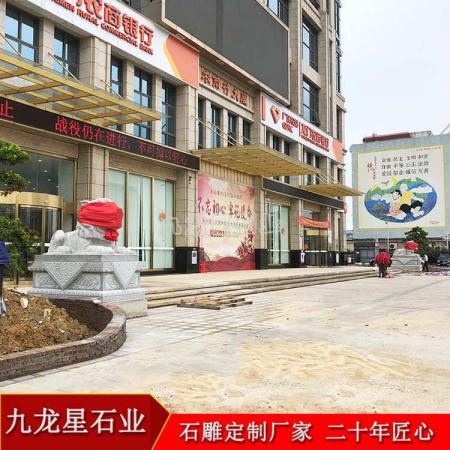 芝麻黑石雕港幣獅?廣東惠州龍門農(nóng)商銀行