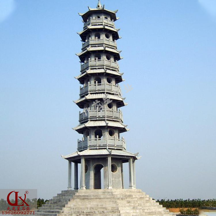 寺院石塔圖片 佛教石雕經(jīng)幢的寓意