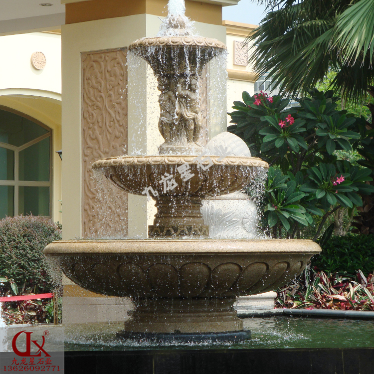 各種石材噴泉雕塑與石雕噴水池的結(jié)合圖片