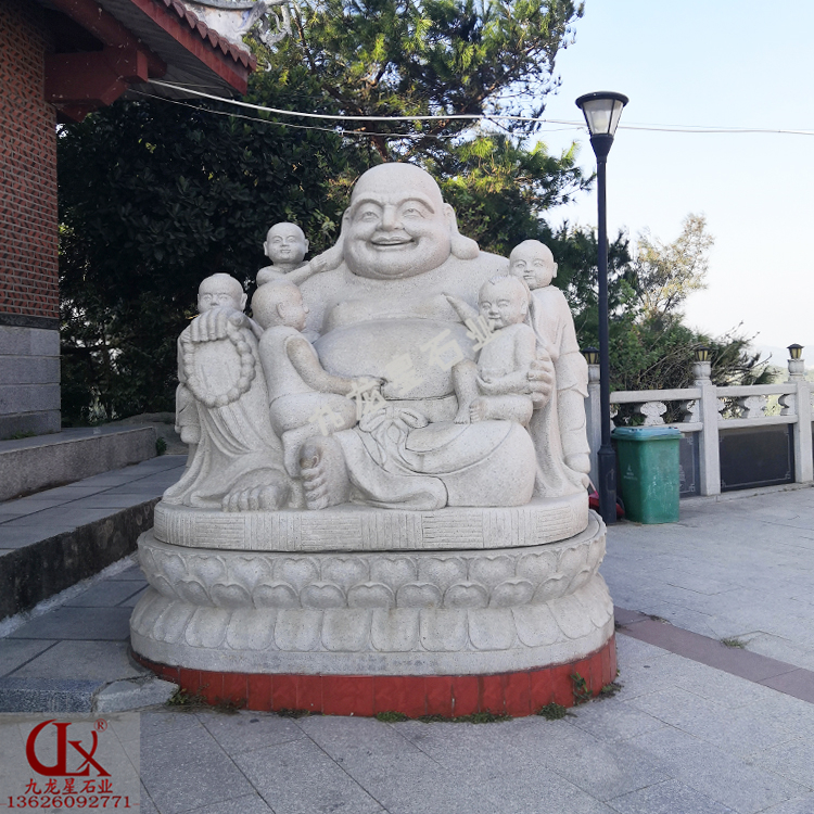 石雕大肚彌勒佛雕刻圖片的一些常見款式