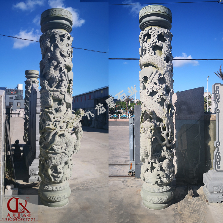 哪里有做石雕龍柱 寺廟龍柱廠家哪家好