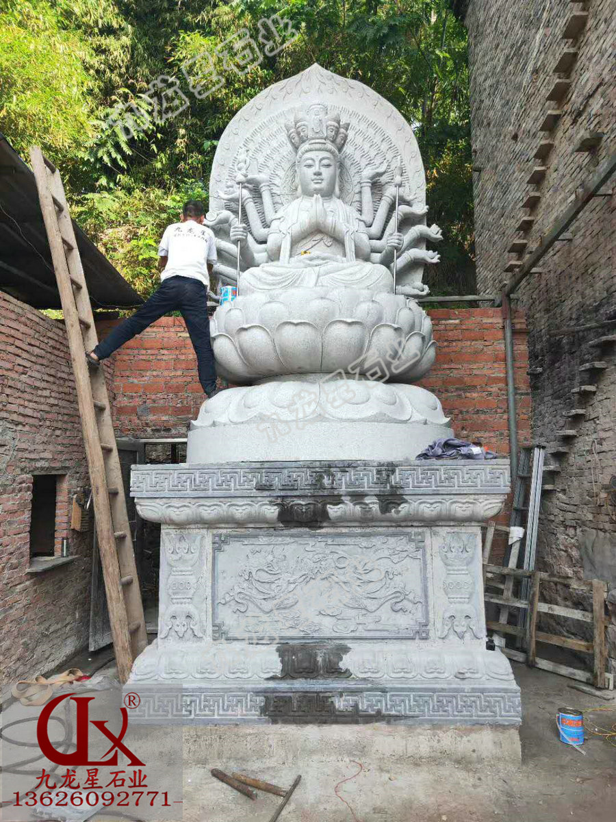 千手觀音石雕像 不含底座3.6米的石雕千手觀音