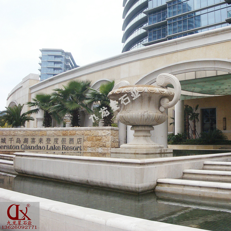 杭州千島湖?入口石雕噴泉 石雕噴泉花盆