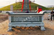 鄭州姜氏墓園?青石石雕供桌、石雕石碑等