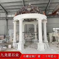 石雕涼亭亭子石亭子 六角亭子  戶(hù)外古建雙層四角亭